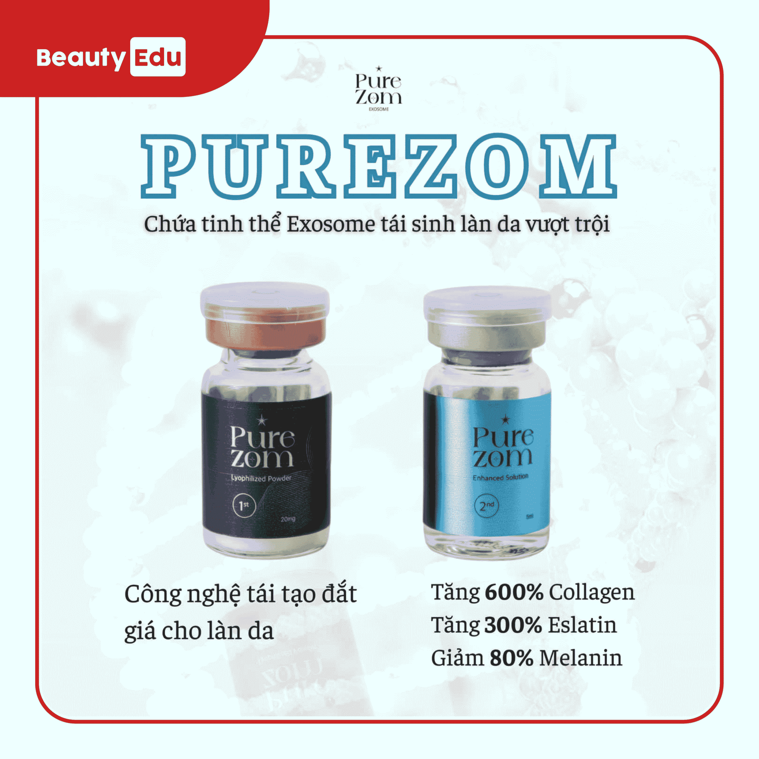 Tinh chất tiêm cấy da Exosome Purezom