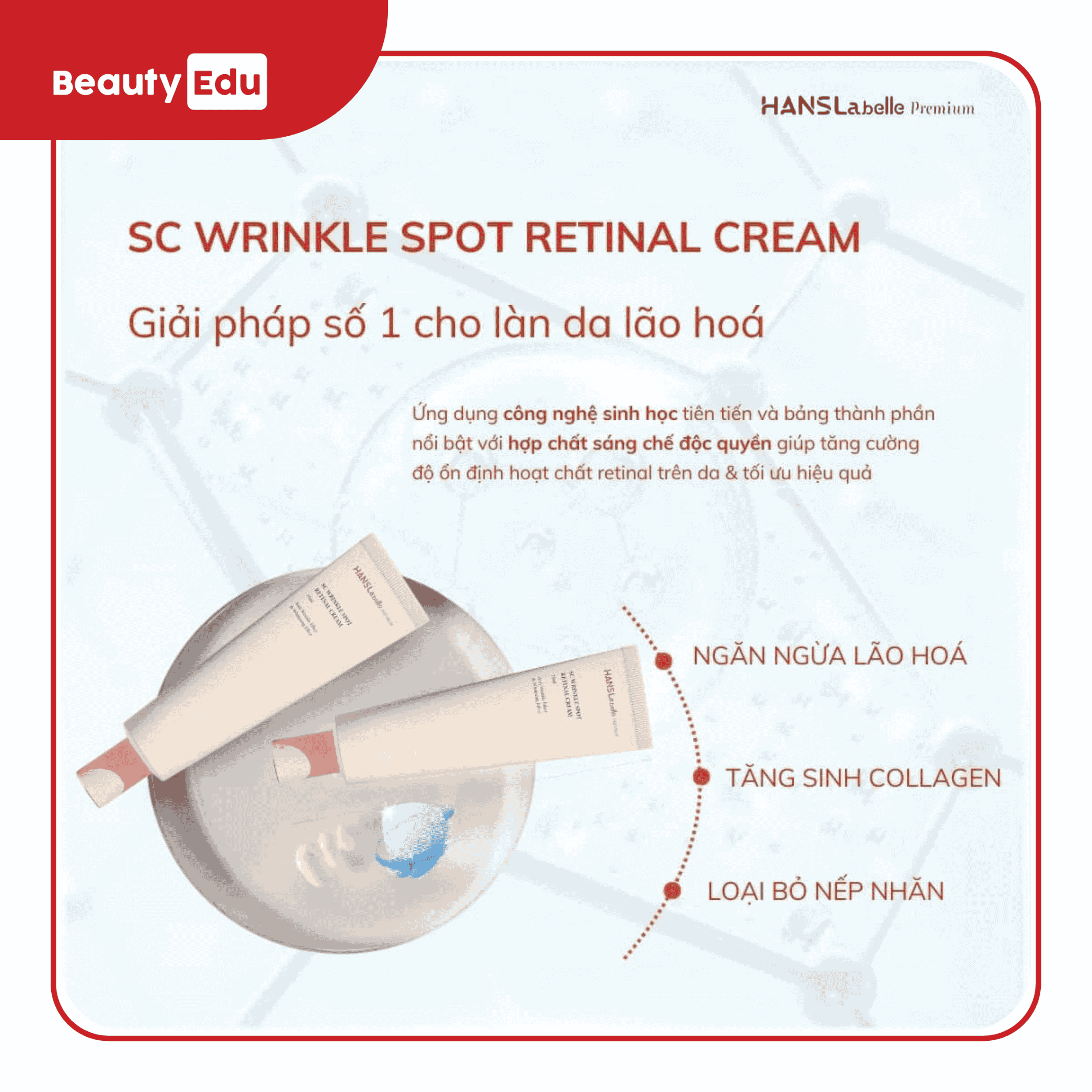 Kem trẻ hóa da Retinal Hanslabelle
